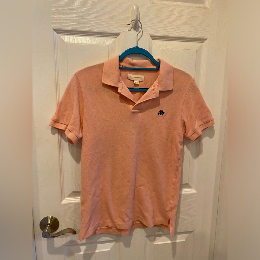 AEROPOSTALE Men’s Small Pink Polo Shirt